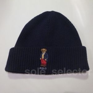 NWT! Polo Ralph Lauren Classic Bear Beanie Navy